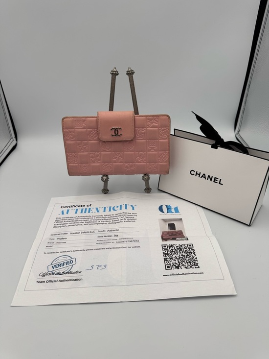 CHANEL Handbags - Chanel Pink Quilted Lambskin Leather Lucky Symbols Wallet